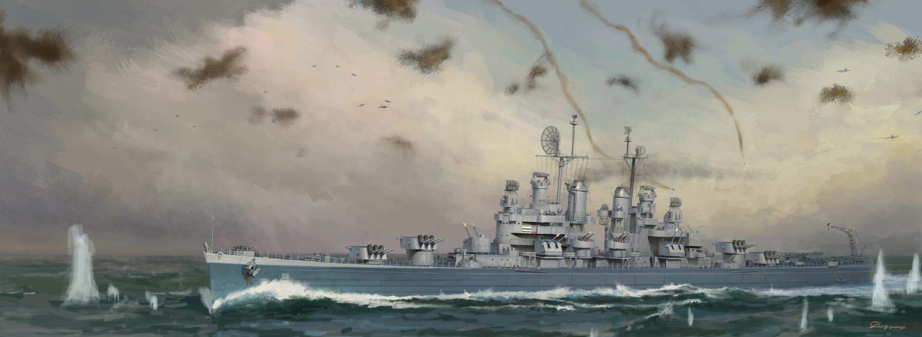 Amazon | ベリーファイア 1/350 アメリカ海軍 軽巡洋艦 CL-55